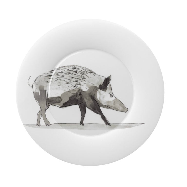 Hering Berlin Piqueur Dinner Plate Wild Sow Hering Berlin Piqueur Dinner Plate Wild Sow