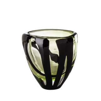 Venini Black Belt Ovale Grass Green Black Medium