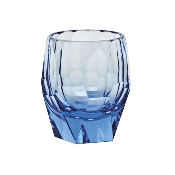 Moser Cubism Double Old Fashioned Aquamarine