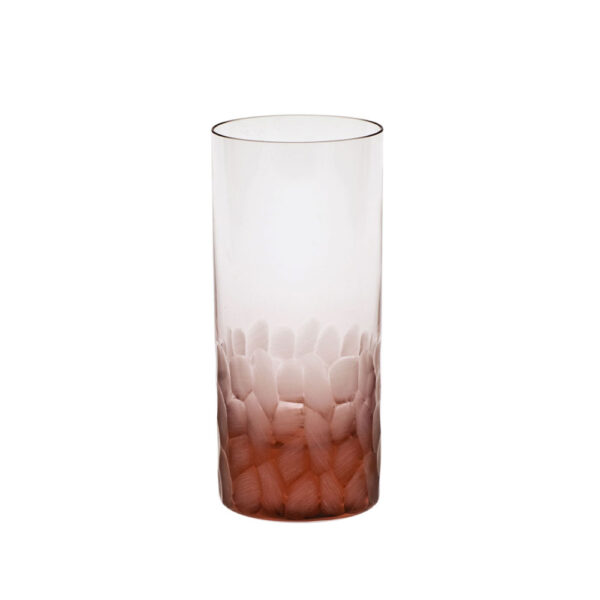 Moser Pebbles Crystal Highball Rosalin
