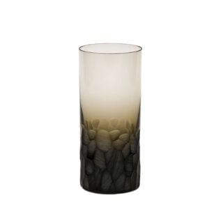 Moser Pebbles Crystal Highball Smoke