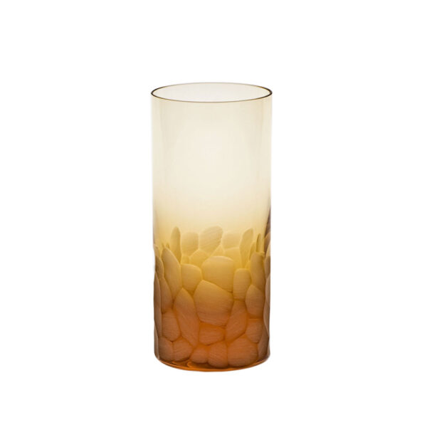 Moser Pebbles Crystal Highball Topaz