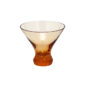 Moser Pebbles Stemless Martini Topaz