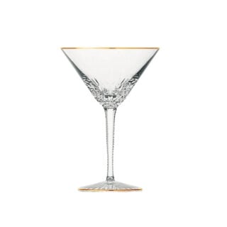 Saint-Louis Apollo Gold Rim Cocktail Glass