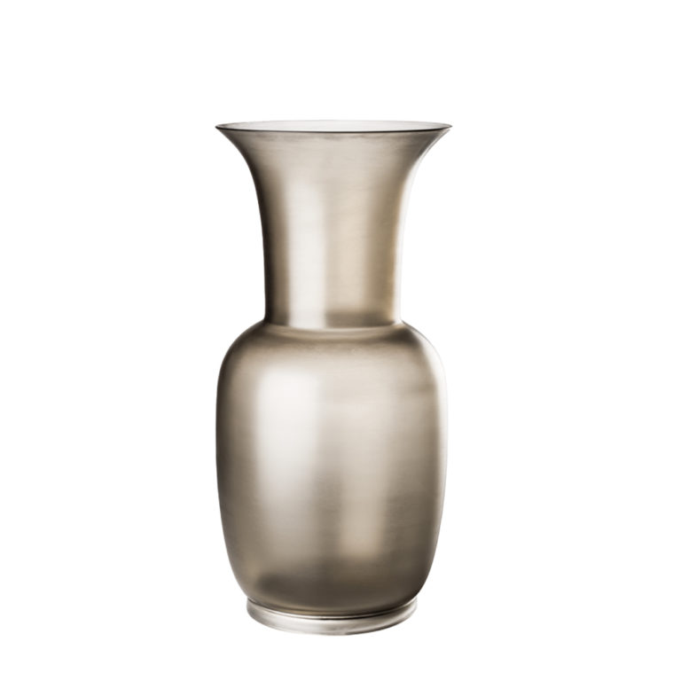 Venini Satin Vase Grey Medium