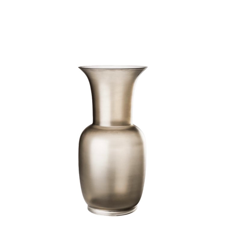 Venini Satin Vase Grey Small Venini Satin Vase Grey Small