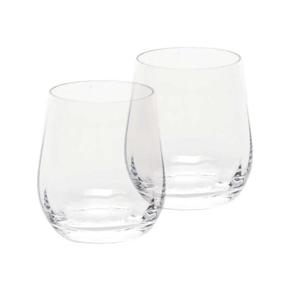 Moser Optic Double Old Fashioned Clear (Set of 2)