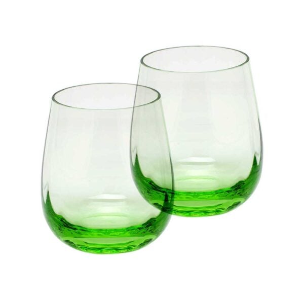 Moser Optic Double Old Fashioned Ocean Green (Set of 2)