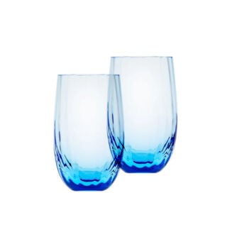 Moser Optic Vodka Glass Aquamarine (Set of 2)