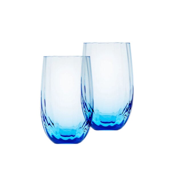 Moser Optic Vodka Glass Aquamarine (Set of 2)