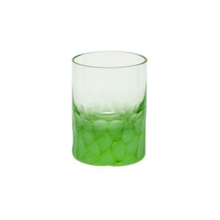 Moser Pebbles Crystal Shot Glass Ocean Green