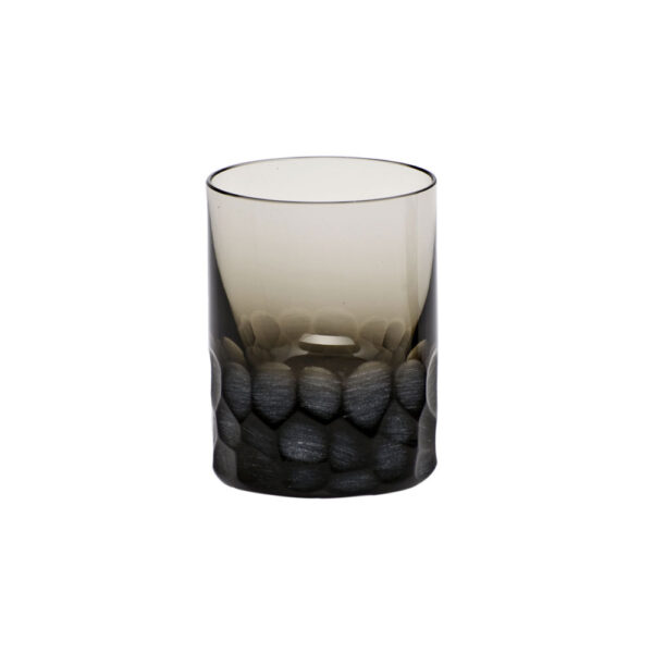 Moser Pebbles Crystal Shot Glass Smoke