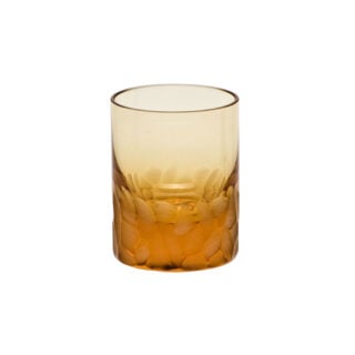 Moser Pebbles Crystal Shot Glass Topaz