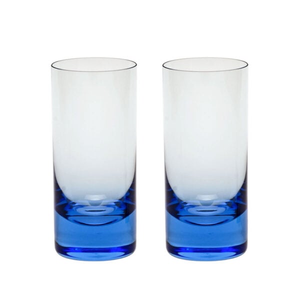 Moser Crystal Whisky Highball Aquamarine