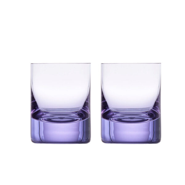 Moser Whisky Crystal Shot Glass Alexandrite (Set of 2)