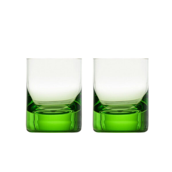 Moser Whisky Crystal Shot Glass Ocean Green (Set of 2)