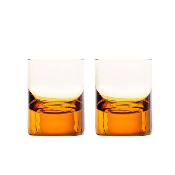 Moser Whisky Crystal Shot Glass Topaz (Set of 2)