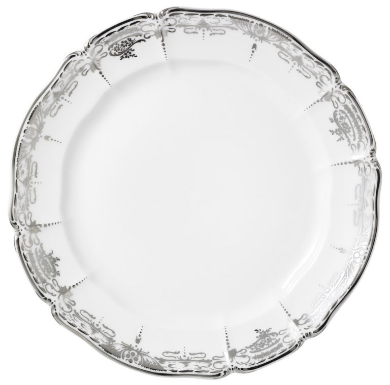 Nymphenburg Brokat Platinum Dinner Plate