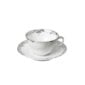 Nymphenburg Brokat Platinum Tea Cup and Saucer