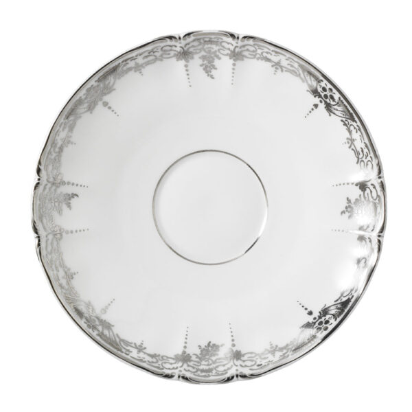 Nymphenburg Brokat Platinum TeaSaucer Nymphenburg Brokat Platinum TeaSaucer