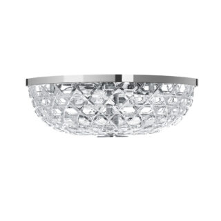 Saint-Louis Royal Ceiling Light With Chrome Finish Profile View Saint-Louis Royal Ceiling Light With Chrome Finish Profile View