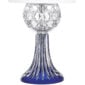 Saint-Louis Royal Dark Blue Table Lamp with Chrome Finish Detail View