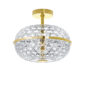 Saint-Louis Royal Double Ceiling Light with Gold Finish