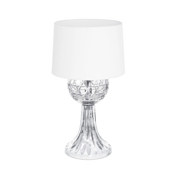 Saint-Louis Royal Clear Table Lamp with Chrome Finish