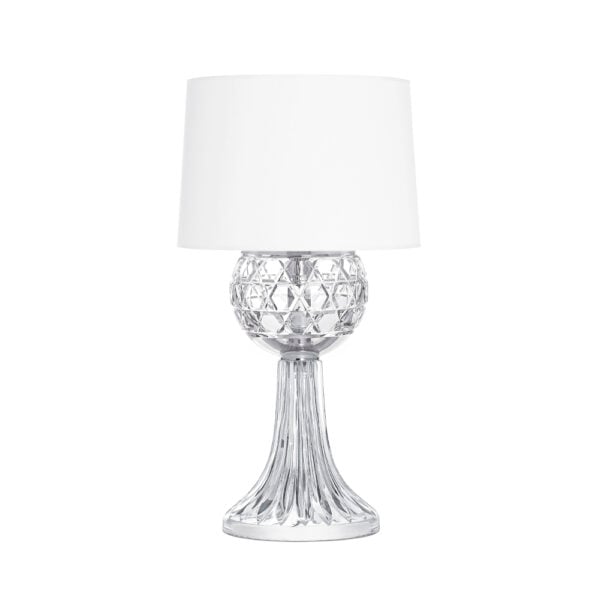 Saint-Louis Royal Clear Table Lamp with Chrome Finish