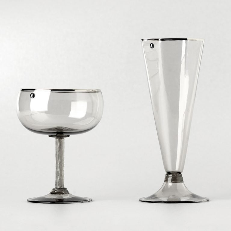 Giberto Allegra Champagne Flute Luxury Stemware at Kneen & Co.