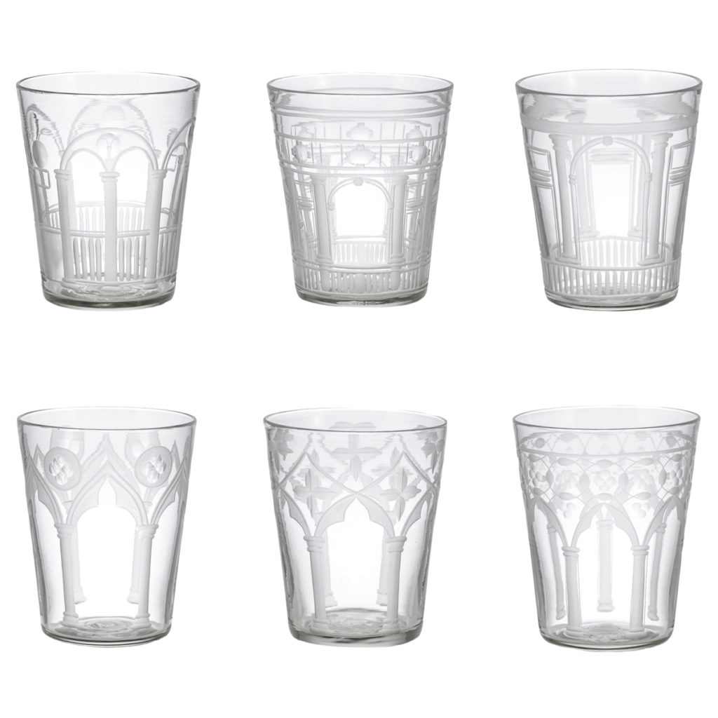 Giberto Palazzo Crystal Glasses Set of 6 | Available at Kneen & Co