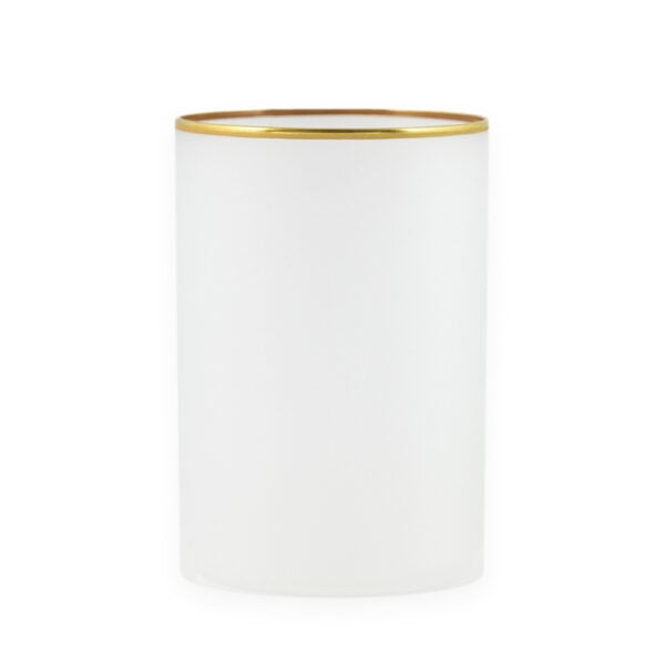Giberto Frost Water Glass With Gold Rim