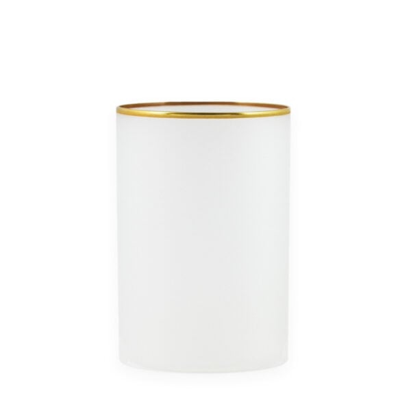 Giberto Frost Wine Glass With Gold Rim