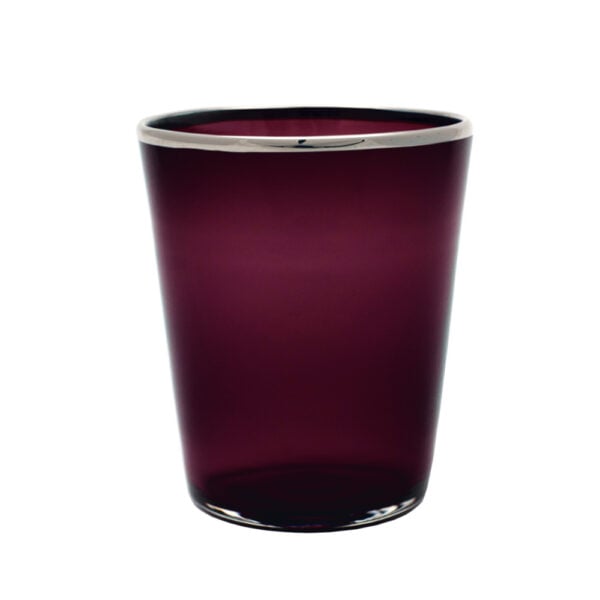 Giberto Vaso Water Glass Amethyst Dark