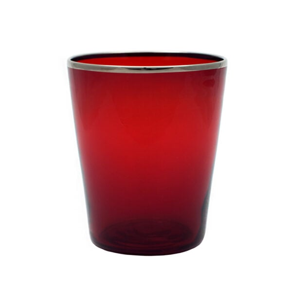 Giberto Vaso Water Glass Red
