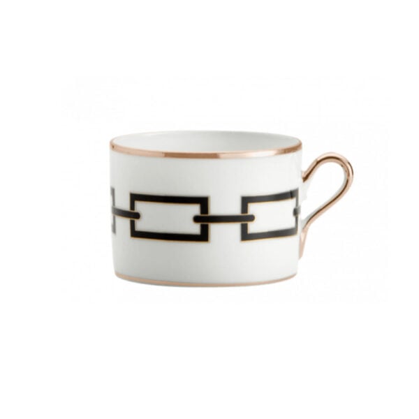 Ginori 1735 Catene Black Tea Cup And Saucer Ginori 1735 Catene Black Tea Cup And Saucer
