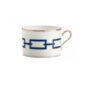 Ginori 1735 Catene Blue Tea Cup and Saucer