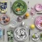 Ginori 1735 Oriente Italiano assorted dinnerware set on table | Kneen & Co