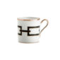 Ginori 1735 Catene Black Coffee Cup and Saucer