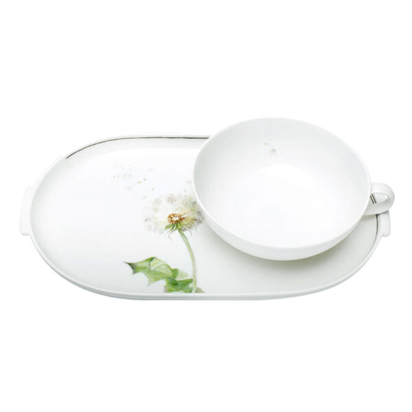 Nymphenburg Lotos Bisque Dandelion Tea Tray Nymphenburg Lotos Bisque Dandelion Tea Tray