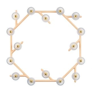 Saint-Louis Folia 16-Light Chandelier Clear Ash Face