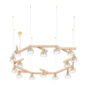 Saint-Louis Folia 16-Light Chandelier Clear Ash Suspension