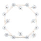 Saint-Louis Folia 16-Light Chandelier White Ash Face
