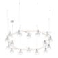 Saint-Louis Folia 16-Light Chandelier White Ash Suspension