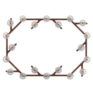 Saint-Louis Folia 20 Light Chandelier Dark Ash Face