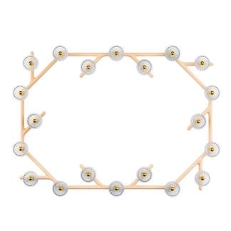 Saint-Louis Folia 20 Light Chandelier Clear Ash Face