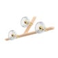 Saint-Louis Folia Three-light Chandelier Clear Ash Profile