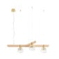 Saint-Louis Folia Three-light Chandelier Clear Ash Suspension