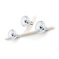 Saint-Louis Folia Three-light Chandelier Left White Ash Profile
