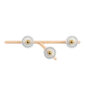 Saint-Louis Folia Three-light Right Chandelier Clear Ash Face
